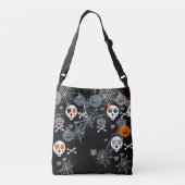 Halloween patroon crossbody tas (Achterkant)