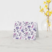 Halloween patroon decoratie kaart (Gele Bloem)