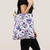Halloween patroon decoratie tote bag (Dichtbij)