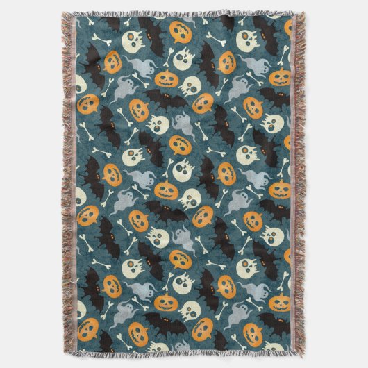 Halloween patroon deken (Voorkant Verticaal)