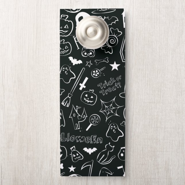 Halloween Patroon Deurhanger (Op knop)