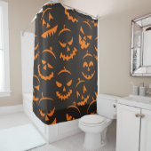 Halloween patroon douchegordijn (In situ)