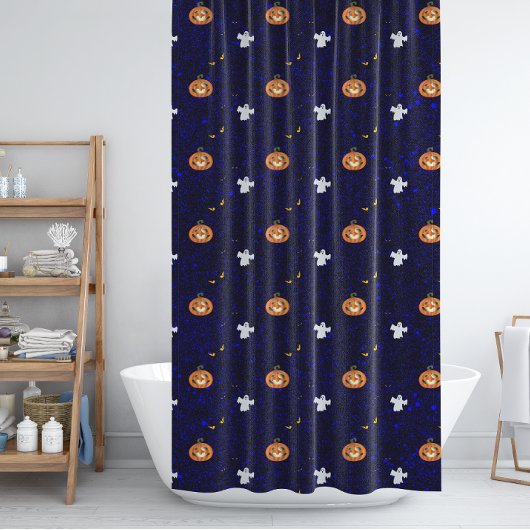 Halloween patroon douchegordijn