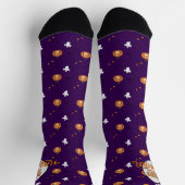 Halloween patroon en bericht sokken (Top)