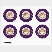 Halloween patroon en griezelig bericht Sticker (Vel)