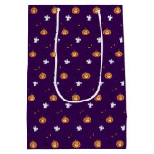 Halloween patroon en spookachtige boodschap medium cadeauzakje (Achterkant)