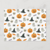 Halloween patroon feestdagenkaart (Voorkant)