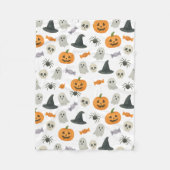 Halloween patroon fleece deken (Voorkant)