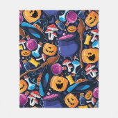 Halloween patroon fleece deken (Voorkant)