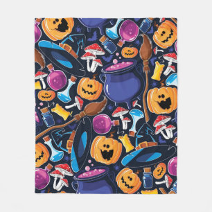 Halloween patroon fleece deken