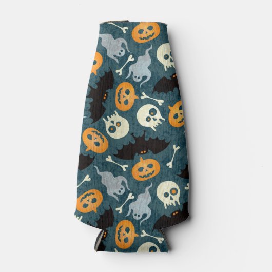 Halloween patroon flesjeskoeler (Voorkant)