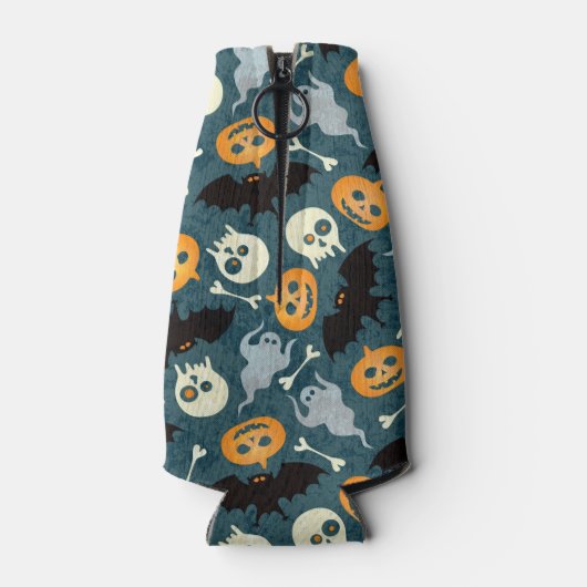 Halloween patroon flesjeskoeler (Achterkant)