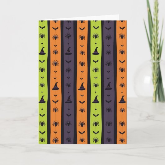 Halloween Patroon Fun Kaart (Voorkant)
