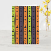 Halloween Patroon Fun Kaart (Gele Bloem)
