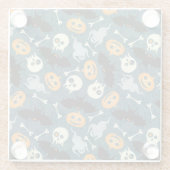 Halloween patroon glazen onderzetter (Achterkant)