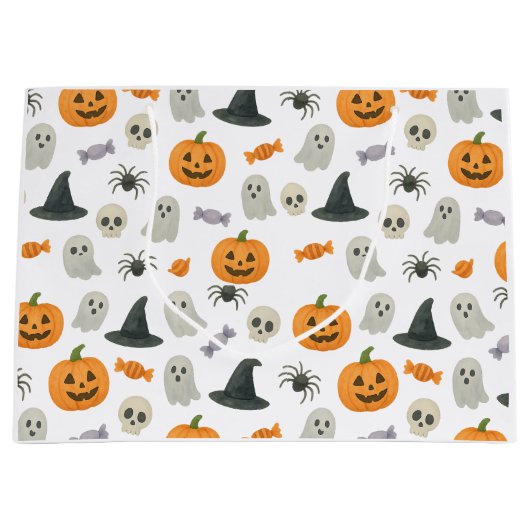 Halloween patroon groot cadeauzakje (Voorkant)