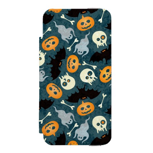 Halloween patroon incipio iPhone portemonnee hoesje (Voorkant Agenda)