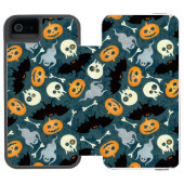 Halloween patroon incipio iPhone portemonnee hoesje (Agenda Open)