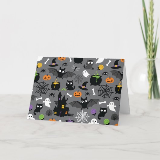 Halloween Patroon Kaart (Voorkant)