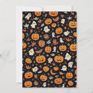 Halloween-patroon kaart