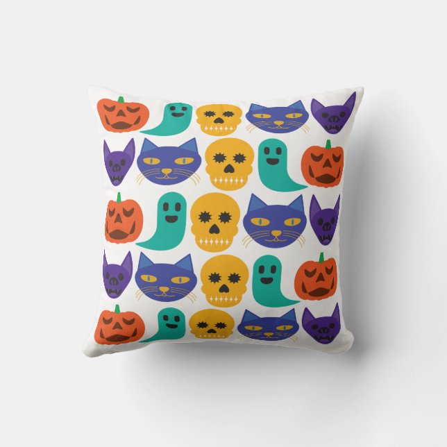 Halloween Patroon Kussen (Achterkant)