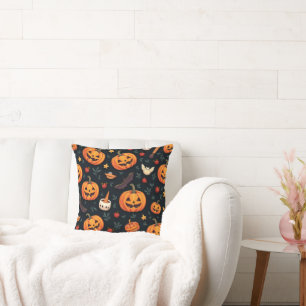 Halloween Patroon Kussen - Spooky & Fun Decor