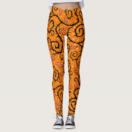 Halloween Patroon Leggings (Voorkant)