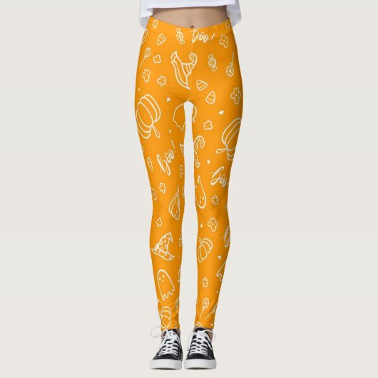 Halloween patroon leggings (Voorkant)