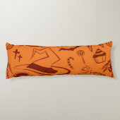 Halloween patroon lichaamskussen (Achterkant)