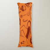 Halloween patroon lichaamskussen (Voorkant Verticaal)