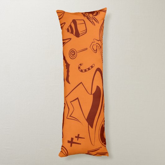 Halloween patroon lichaamskussen (Achterkant (Verticaal))