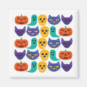 Halloween Patroon Magneet (Voorkant)