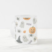 Halloween patroon matglas koffiemok (Voorkant links)