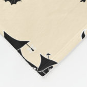 Halloween patroon met pompoen vleermuizen heks fleece deken (Hoek)