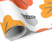 Halloween patroon met pompoenen en uitvallen cadeaupapier (Rol Hoek)