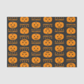 Halloween Patroon met pompoenpapier Tissuepapier (Voorkant)