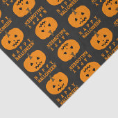 Halloween Patroon met pompoenpapier Tissuepapier (Detail)