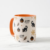 Halloween patroon mok (Voorkant links)
