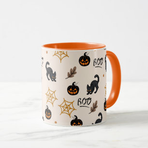 Halloween patroon mok