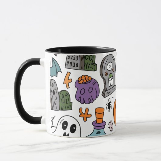 Halloween patroon mok (Links)