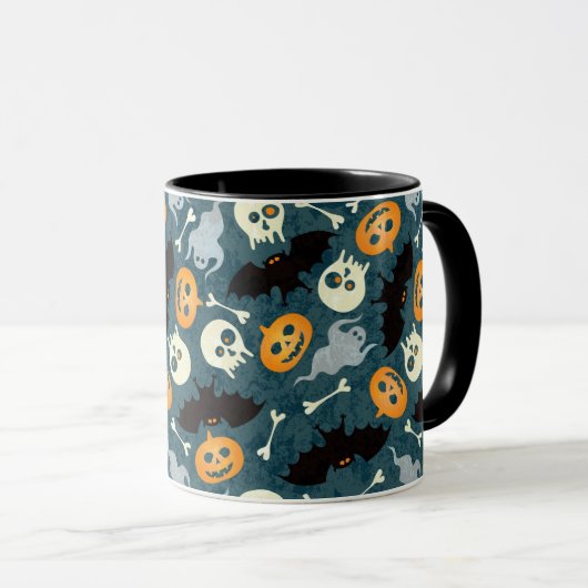 Halloween patroon mok (Voorkant rechts)