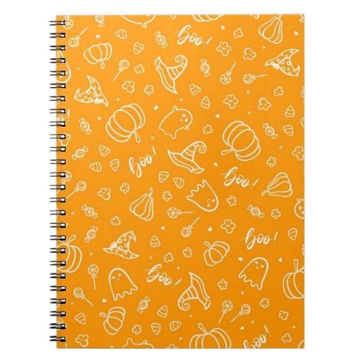 Halloween patroon notitieboek (Voorkant)