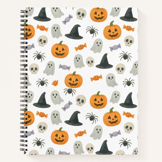 Halloween patroon notitieboek (Voorkant)