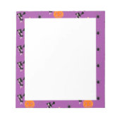 Halloween patroon op paars notitieblok (Voorkant)