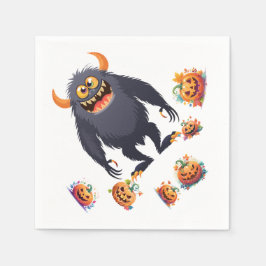 Halloween-patroon op servet