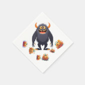 Halloween-patroon op servet (Hoek)