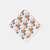 Halloween-patroon op servet (Hoek)