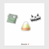 Halloween patroon op sticker (Vel)