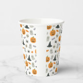 Halloween patroon papieren bekers (Links)