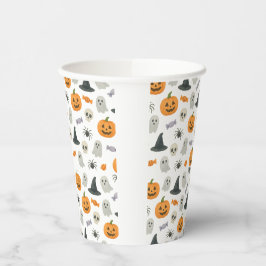 Halloween patroon papieren bekers